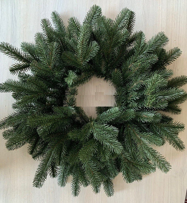 Рождественский венок Элит из хвои литой 45 см (Зеленый) Киев - изображение 1