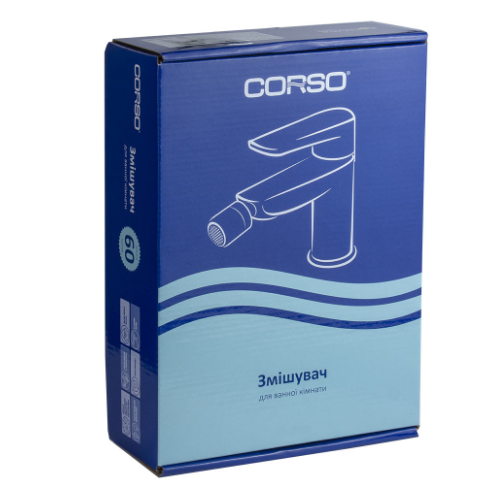 Змішувач Lugano d26мм для біде на шпильці Corso Житомир