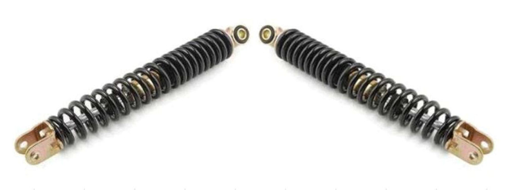 Амортизатори (пара) GY6, DIO ZX, LEAD 30 см, стандартні (чорні) Мукачево - фото 1