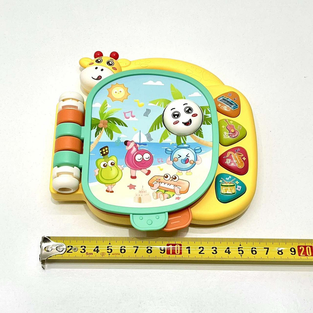 Книжка інтерактивна Музичний жираф світлові та звукові ефекти Жовта (855-154A) Чернігів - фото 2