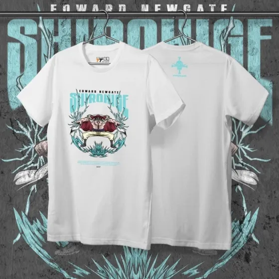 Футболка мужская с принтом Ван Пис Whitebeard Размер 48 Anime0267 Днепр