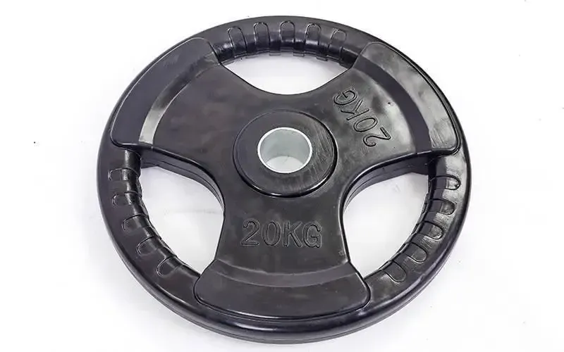 Диск обгумований для олімпійської штанги 20 кг Рекорд TA-5706-20 Київ - фото 2