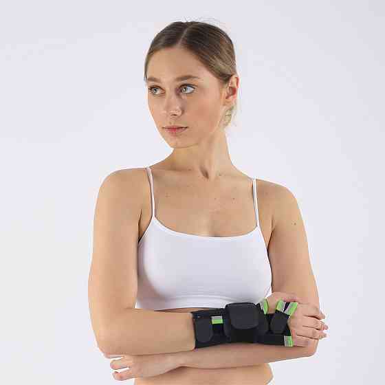 Бандаж на зап'ястя довгий з металевою пластиною на праву руку HS19 ортез на зап'ястя Розмір XXL Кам'янець-Подільський