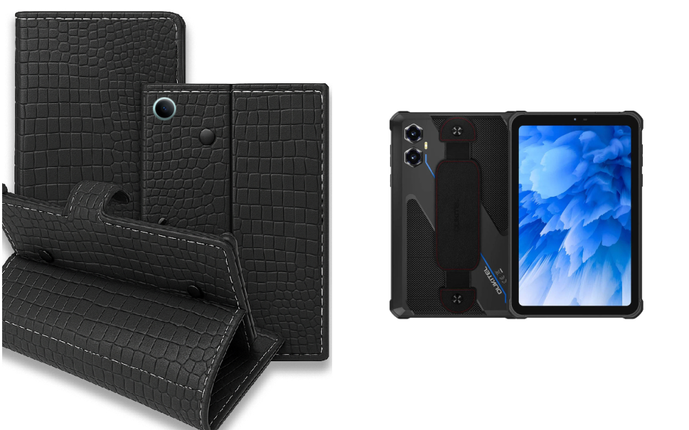 Книжка-трансформер для планшета Oukitel RT10, колір Black Krokodil Black Київ - фото 1