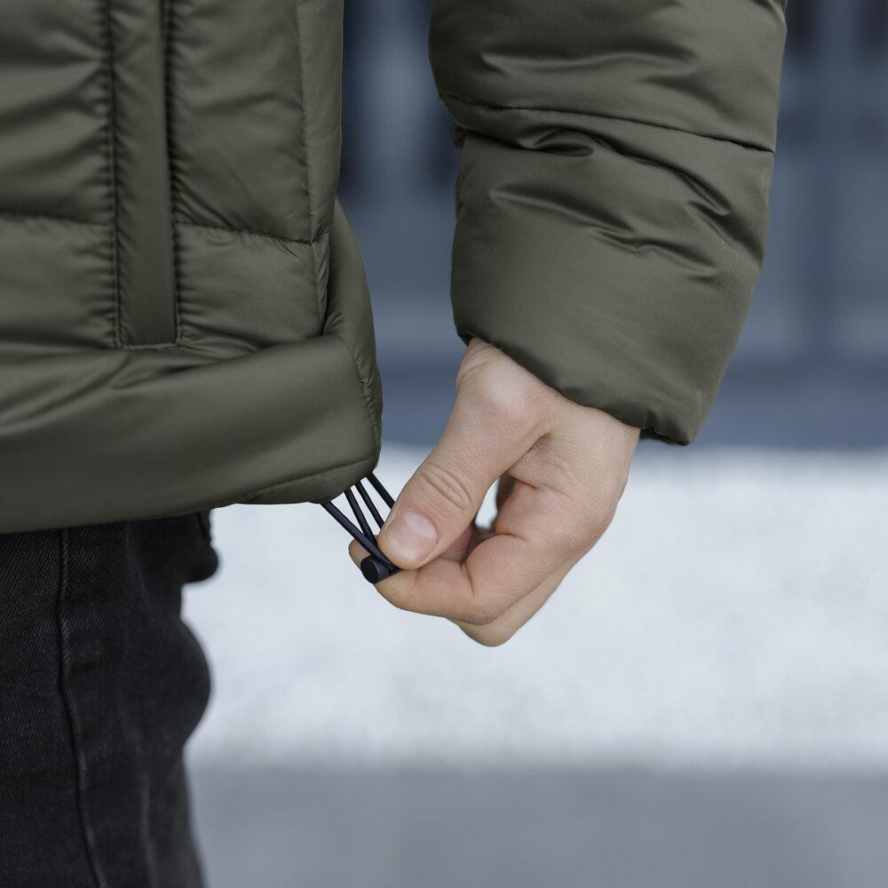 Чоловіча зимова куртка хакі Pobedov Bubble Gum Київ - фото 7