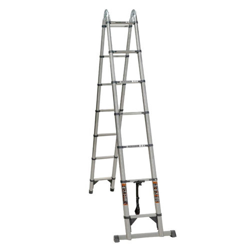 Лестница телескопическая 2.9м+2.9м, складная стремянка, нержавеющая сталь Киев - изображение 4