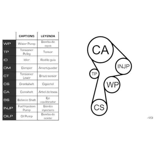 Ремкомплект Renault Kangoo II 1.5dCi 10-z119 (ремінь, ролики, помпа) - ГРМ Мукачево - фото 1