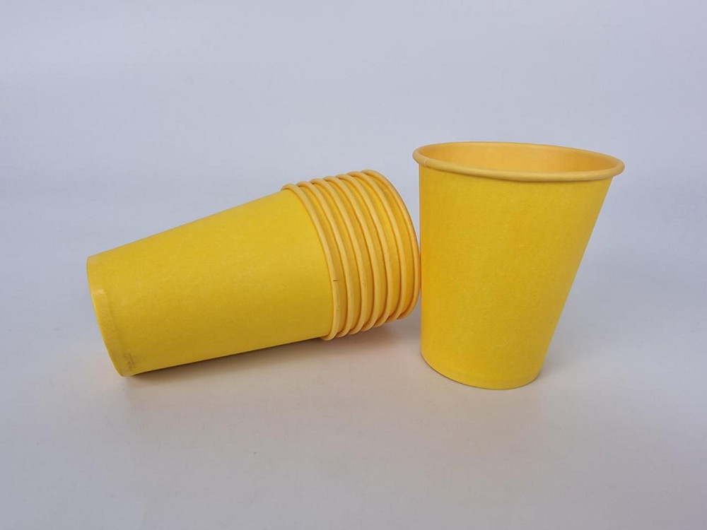 Стаканчики для кави 250 мл "ЖІЛТИЙ" Маестро (50 шт.) Харків - фото 1