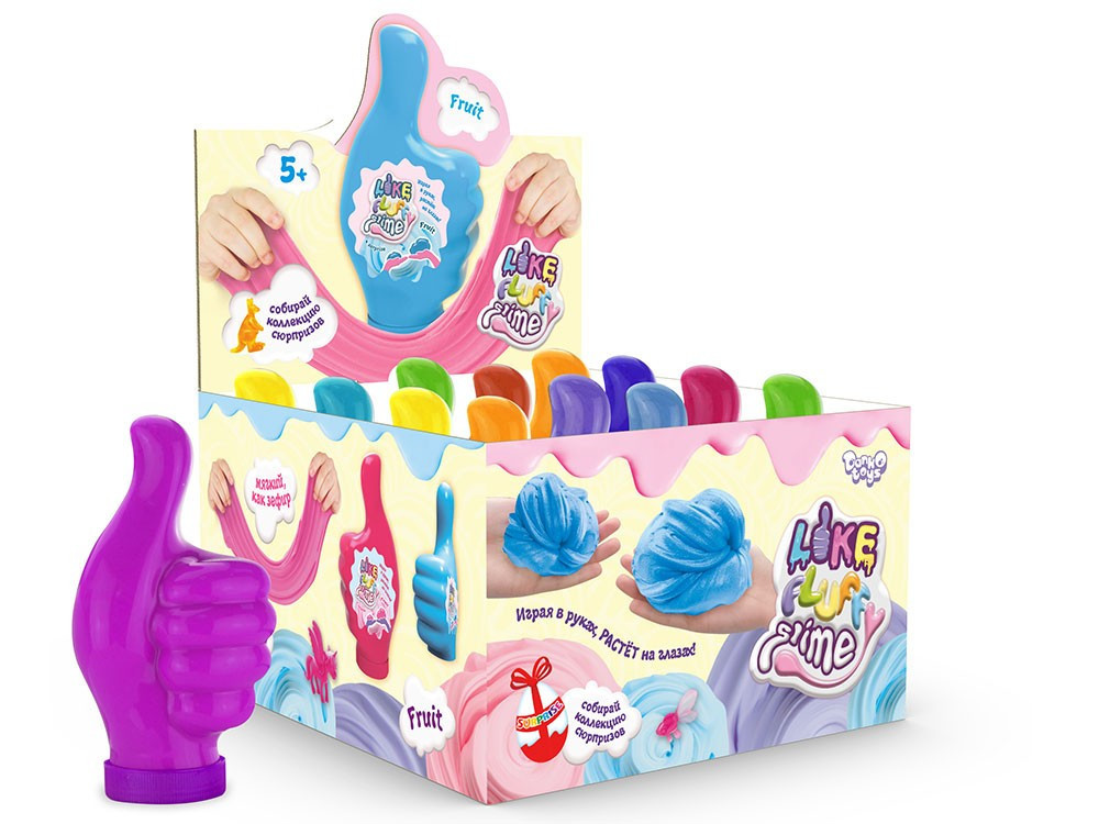 В'язка маса "LIKE Fluffy Slime" укр (12), шт Київ - фото 1