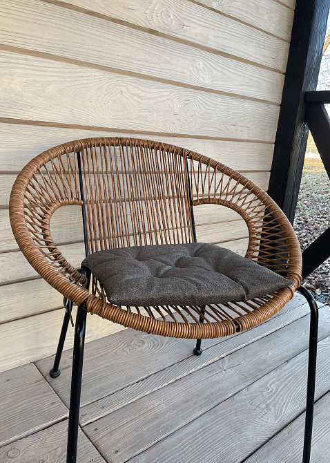 Подушка для стільців (38x38х5 см) Decorator Мальмо колір темно-сірий 84-101 Київ - фото 4