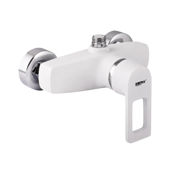 Душовий змішувач Zerix Z2030-7 White (ZX0358) - стиль та надійність Харків