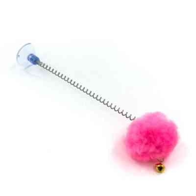 Игрушка для кошек Hippie Pet Мячик на присоске розовый 23 см (HIPCT2304089RO) Винница