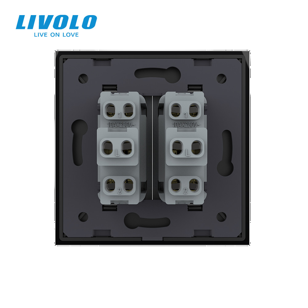 LIVOLO Кнопковий двоклавішний вимикач без фіксації Дзвінковий вимикач Імпульсний вимикач Livolo Коломыя - изображение 3