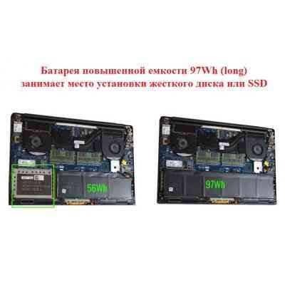 Акумулятор до ноутбука Dell XPS 15-9550 (long) 4GVGH, 84Wh (7260mAh), 6cell, 11.4V, Li-i (A47245) Вінниця