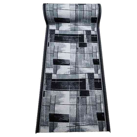 Килимова доріжка найкраща ціна, Сіра абстракція, Килим на виріз, 250, 120 Кам'янське