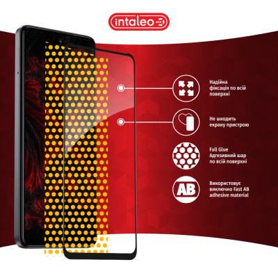 Скло захисне Intaleo Full Glue Tecno Spark 20 Black (1283126589003) Вінниця - фото 7