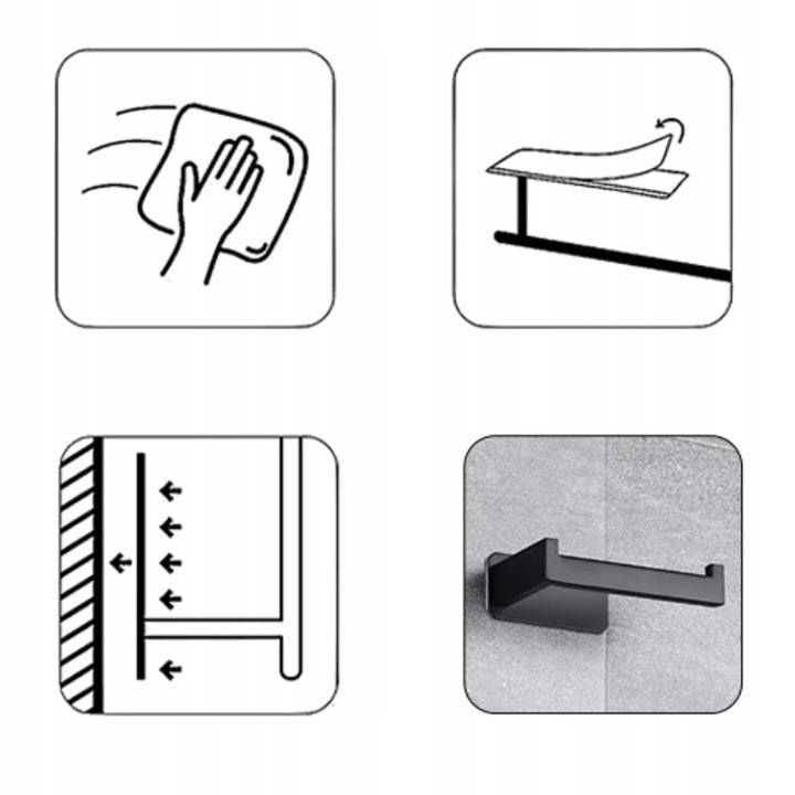 Тримач самоклеючий для туалетного паперу в стилі лофт Ruhhy (25067) Нововолинськ - фото 5