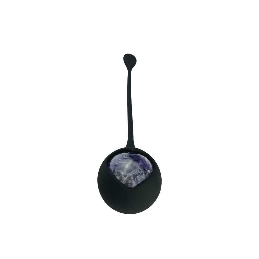 Вагинальные шарики Adrien Lastic Harmony Stones, полудрагоценные камни, диаметр 3 см, 2 держателя Sex Aura Киев - изображение 4