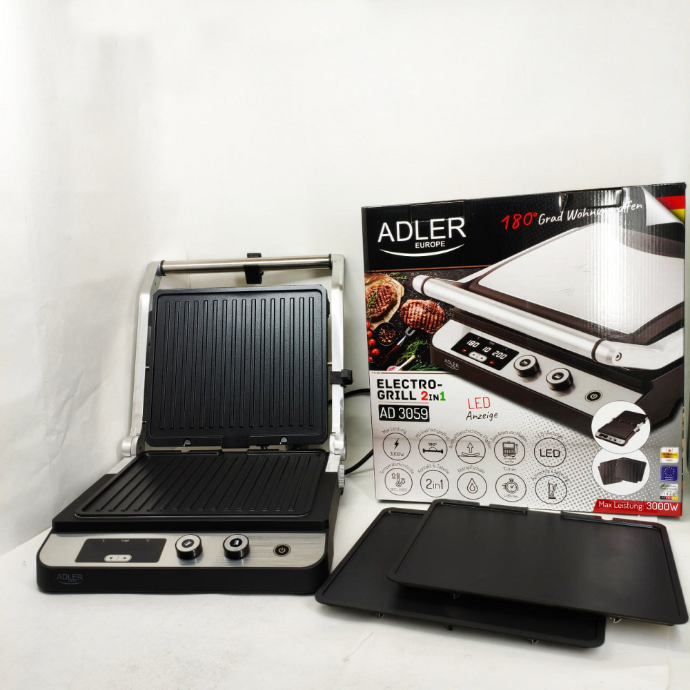 Кухонний гриль для м'яса, Сендвічниця з антипригарними панелями, Гриль контактний побутовий PJ-22 Львів - фото 2