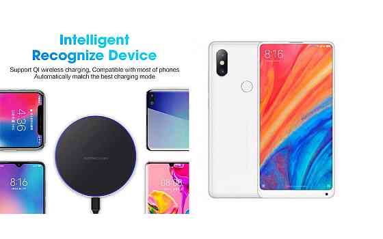 Бездротовий зарядний пристрій Copper до 30W для Samsung Galaxy S21 5G, S21 FE, S21 Ultra, USB-C, LED Київ
