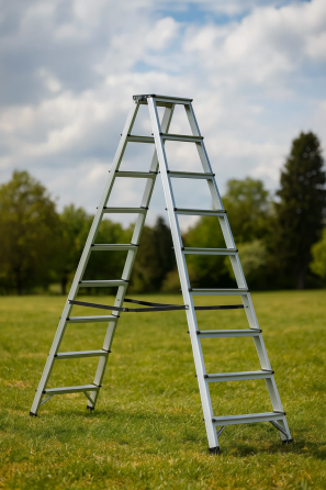 Лестница стремянка двухсторонняя Procraft PLA2.2.1680 2×8 ступеней алюминиевая Львов