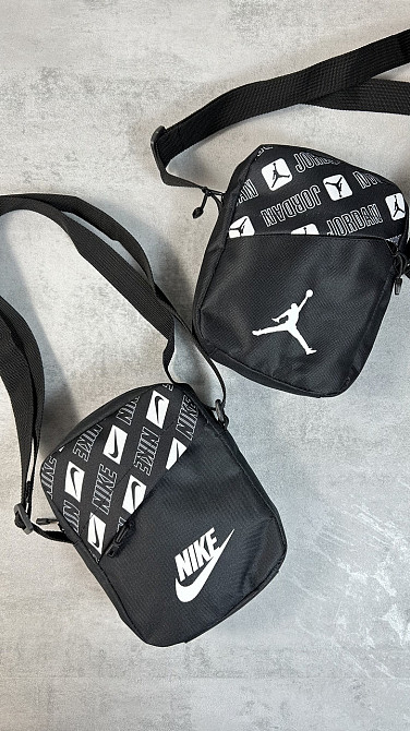 Барстека Nike, Чоловіча сумка через плече, Текстова барсетка на три відділення, Брендаова сумкаMasterSem Київ - фото 6