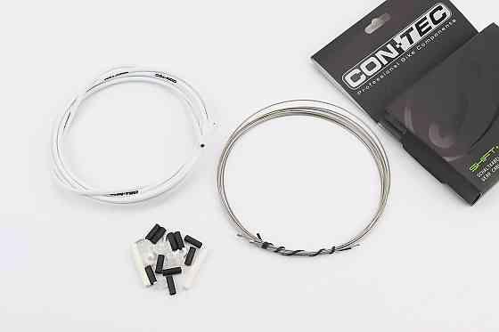 Трос - комплект перемикання універсальний "ПОВНИЙ" (сорочка 4мм х 2,7м, троса Slick Stainless 2000/2300мм, ковпачки, кінцівки, фіксатори, за Київ