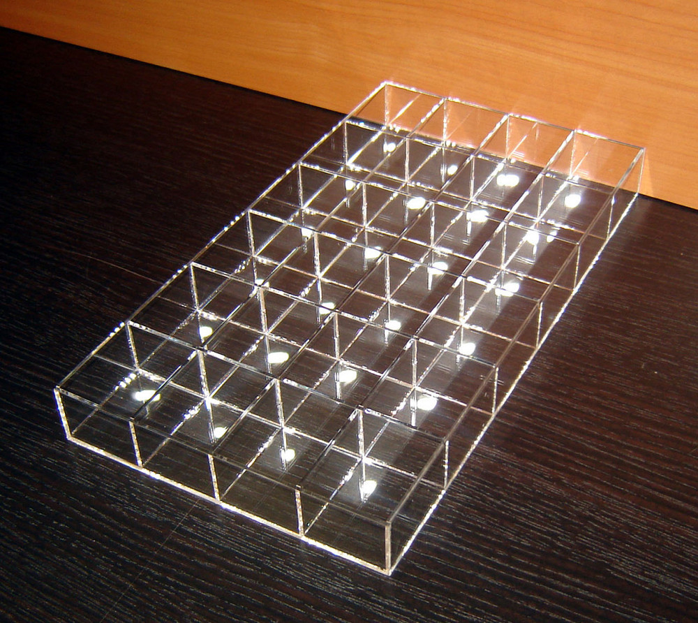 Короб EKOSTAR 24 ячейки 40х50х30 для колец прозрачный Киев - изображение 3