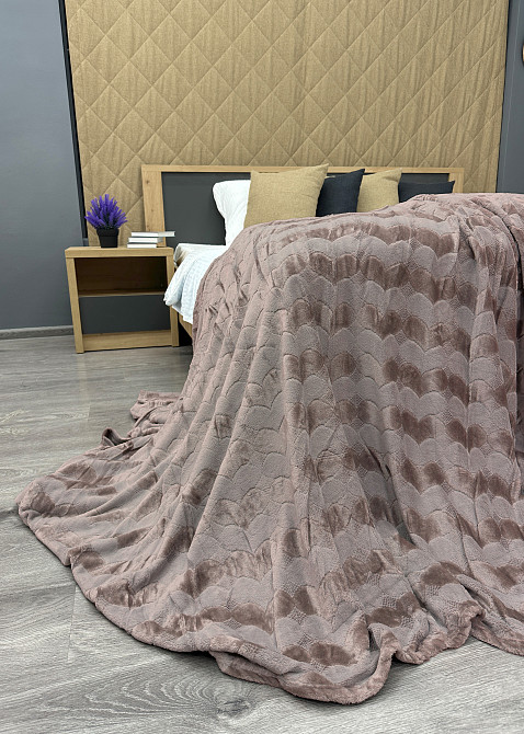 Плед-покривало 200х230 см (+-5см) Какао (87-247) Київ - фото 8