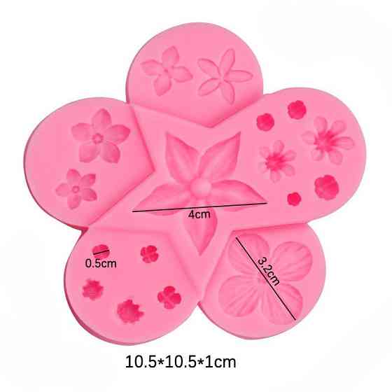 Молд для квітів Квіточки 105 на 105 мм рожевий Київ
