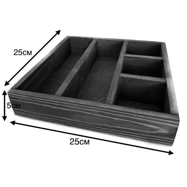 Менажниця дерев'яна "Пабіле" охра Миколаїв - фото 2