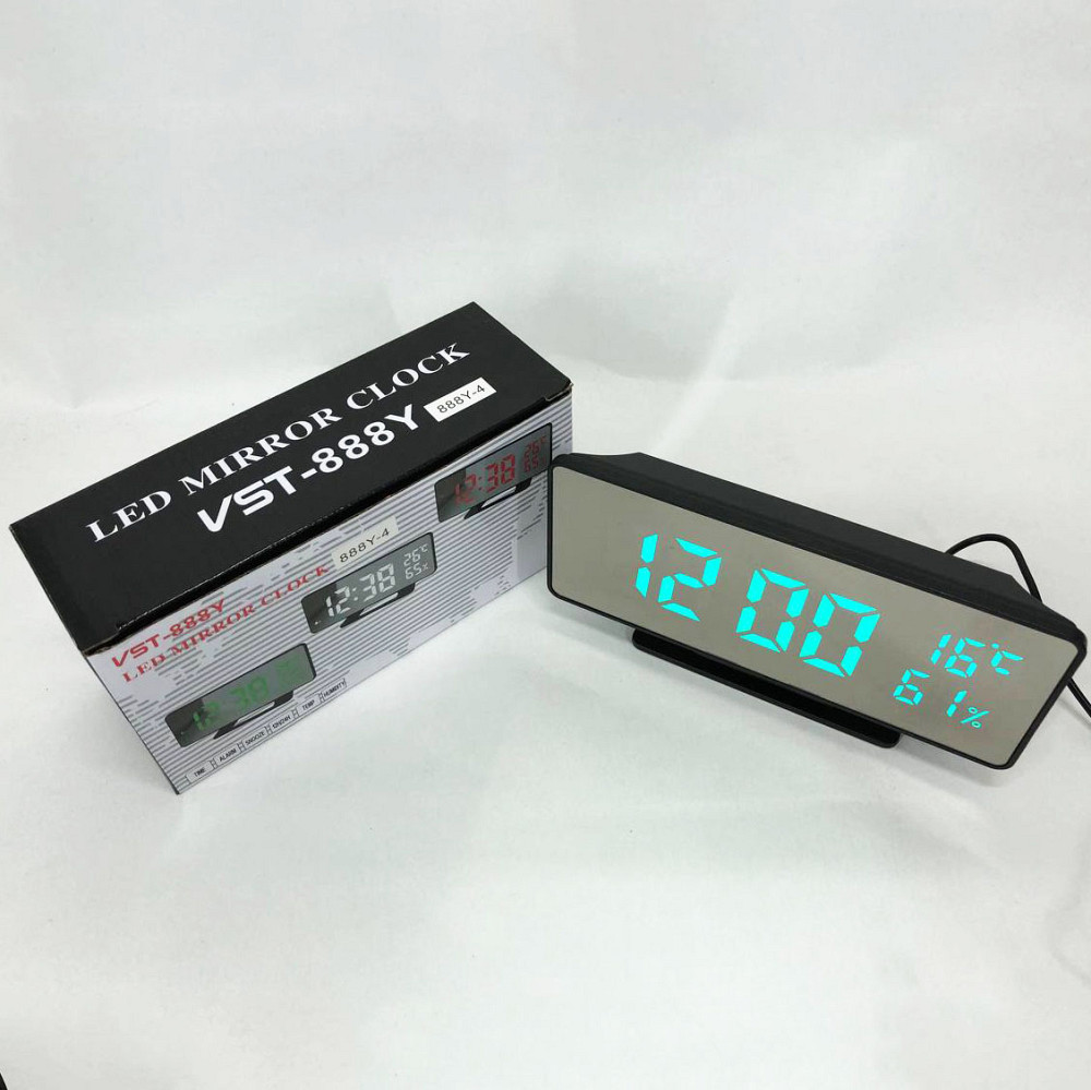 Стильные электронные часы с подсветкой LED, Настольные часы с большими цифрами Светодиодное табло PS-26 Ивано-Франковск - изображение 2