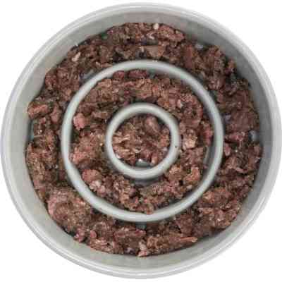 Посуда для собак Trixie Миска для медленного кормления 450 мл/14 см (серая/голубая) (4011905245201) Винница