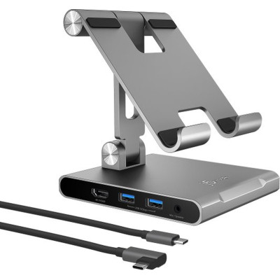 Порт-репликатор J5create Dock-Station Ipad USB-C 8-in-1 (HDMI/PD/картридер/USB-A/USB-C/Audio) (JTS224-N) Винница - изображение 8