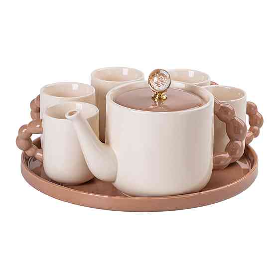 Yiwu Чайний набір на 6 персон із порцелянаовою підставкою HP-15-24 Киев