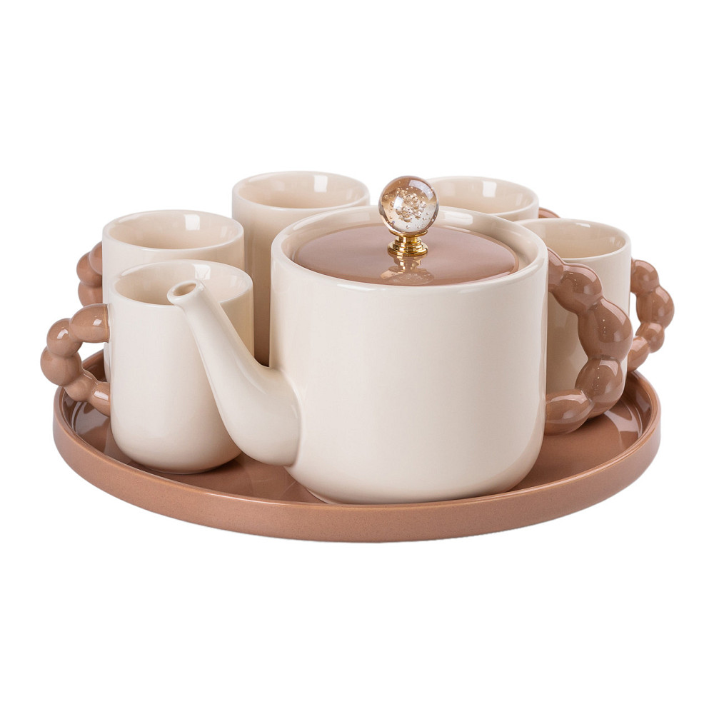 Yiwu Чайний набір на 6 персон із порцелянаовою підставкою HP-15-24 Киев - изображение 5