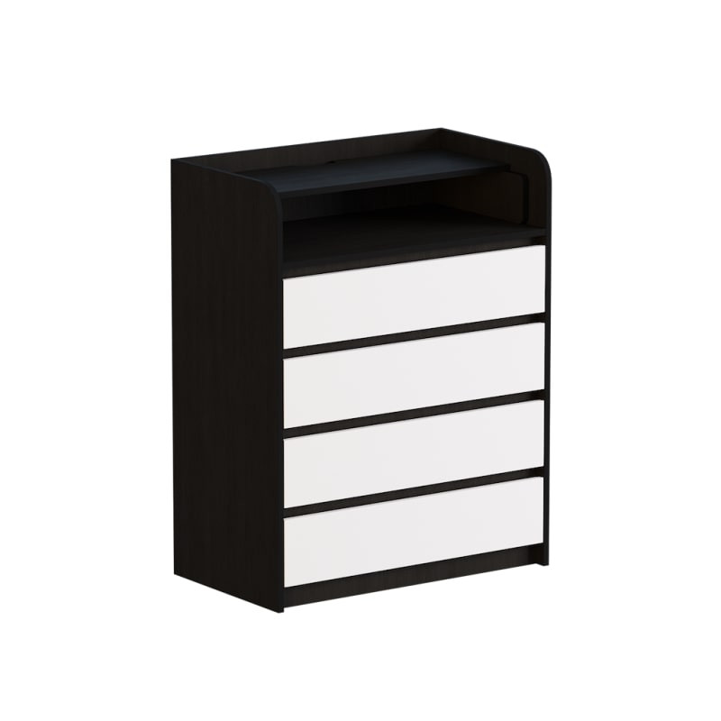 Комод пеленальный Эверест 80х45х101 венге + белый (телескопы) (DTM-2447) Львов - изображение 1