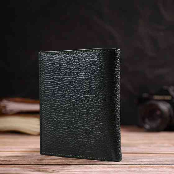 Вместительный кошелек для женщин среднего размера из натуральной кожи флотар Зеленый (CANPELLINI) Киев