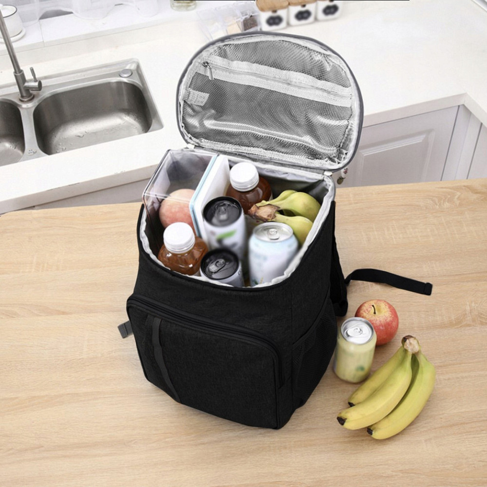 Туристичний терморюкзак 26 літрів для їжі та напоїв Trizand (21070) Black Нововолинськ - фото 9