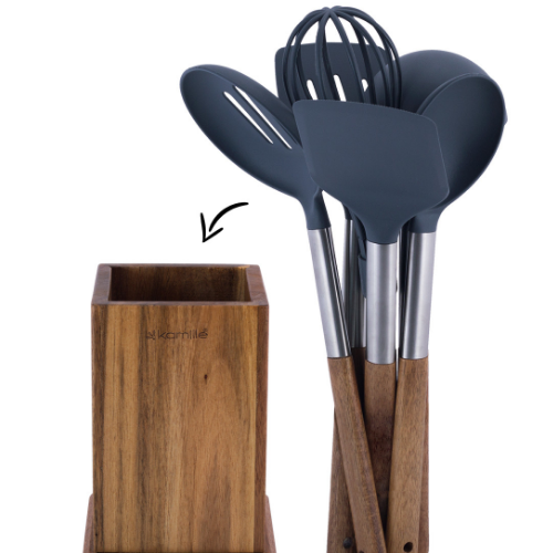 Набір кухонного приладдя 7 предметів:(6шт + підставка) 5034 KAMILLE Житомир