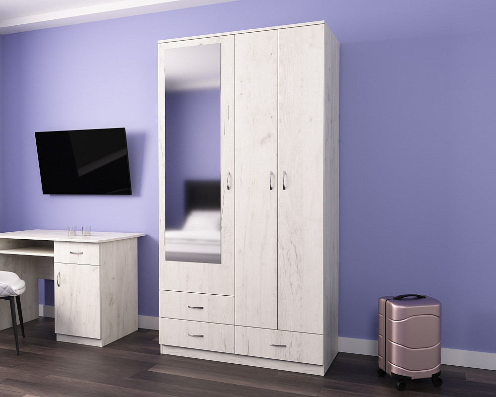 Прихожая ГКШ-8, Дуб Крафт Білий, 1120/480/2100 Львов - изображение 1