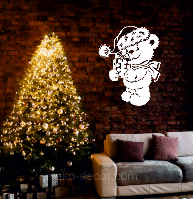 Декоративное настенное Панно «Новый год», Декор на стену 90*71 см Киев - изображение 2