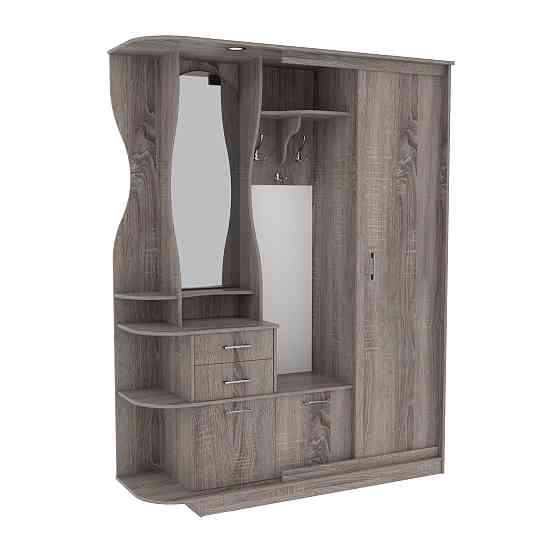 Прихожая Люкс-купе LUX, Дуб Сонома Трюфель, 1600/500/2100 Львов