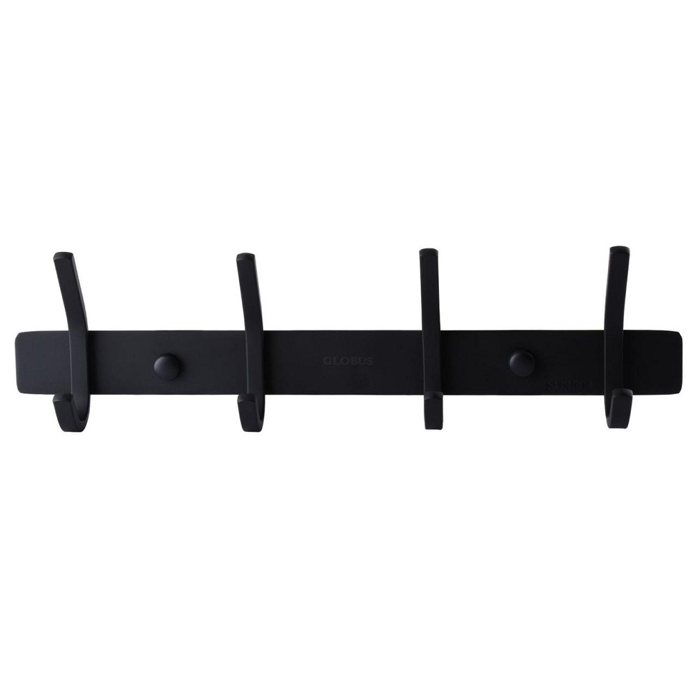 Планка с крючками Globus Lux BQ9435-4 черная матовая SUS304 (000021198) Киев - изображение 1