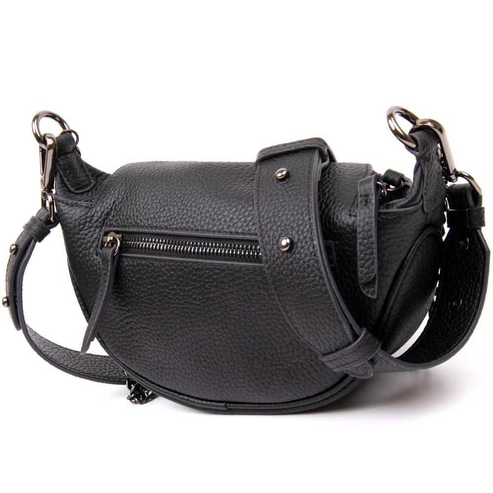 Сумка клатч з ланцюжком Vintage 20409 Чорна Київ - фото 2