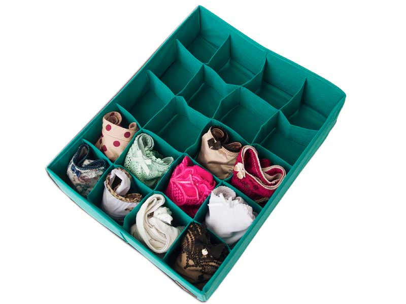 Набір органайзерів для нижньої білизни 2 шт Lzr002 (Лазур) Суми - фото 4