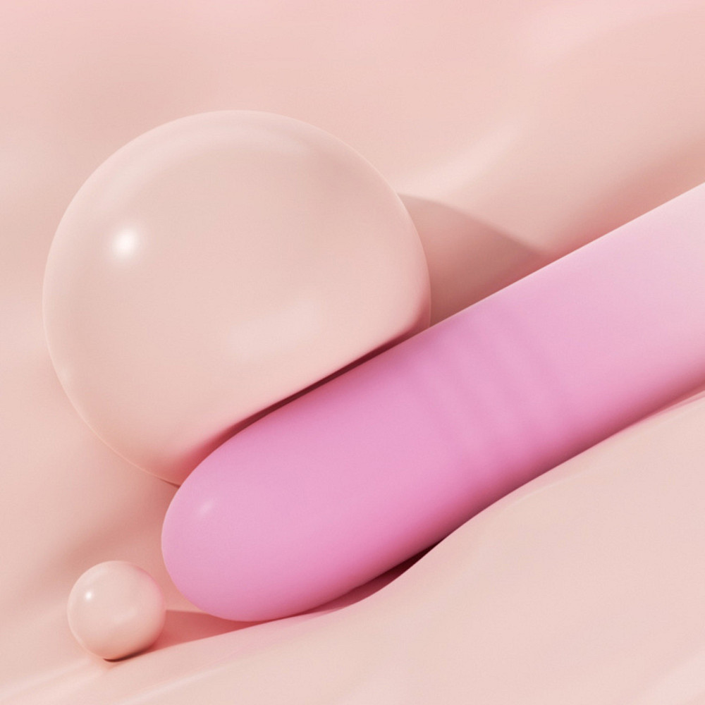 Двойной вибратор Zemalia Arousal с фрикцией и вакуумным стимулятором + APP, градиент розовый Sex Aura Киев - изображение 9