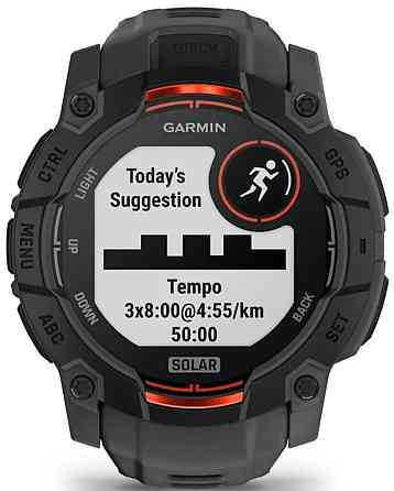 Смарт -Часы Garmin Instinct 3 50mm Solar Black with Charcoal Band. Киев