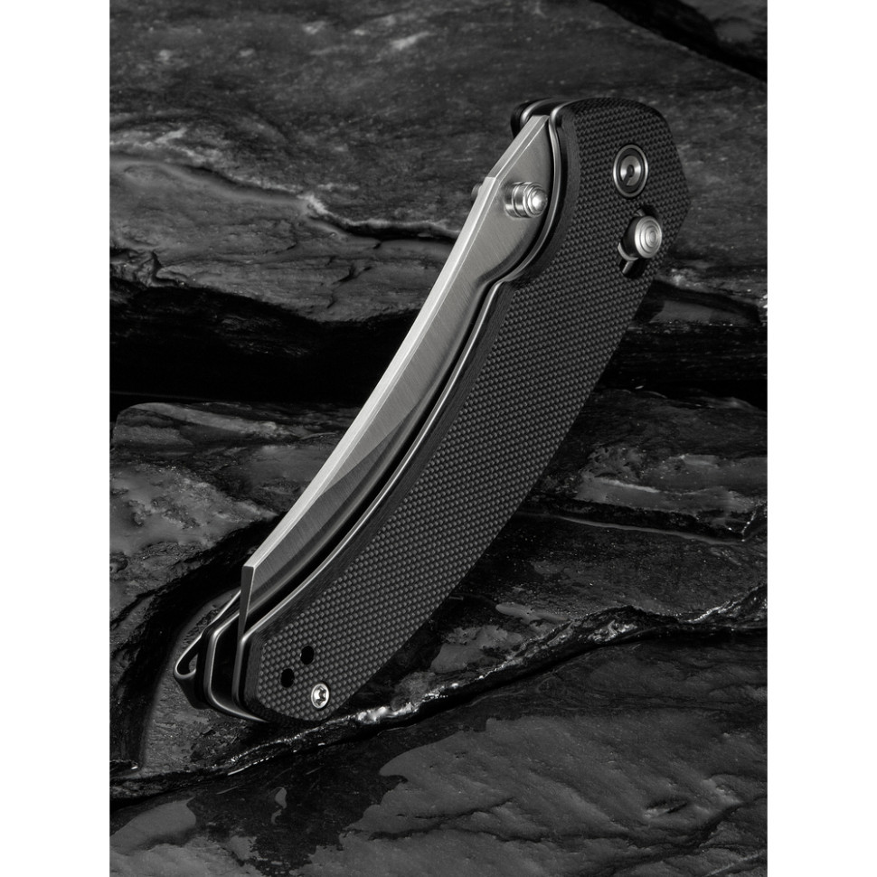 Ніж складаний туристичний Civivi Sixgill, (8.7 см) Nitro-V / G10 чорний Киев - изображение 15