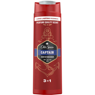 Гель для душа Old Spice Captain 400 мл (8001090965615) Винница - изображение 2